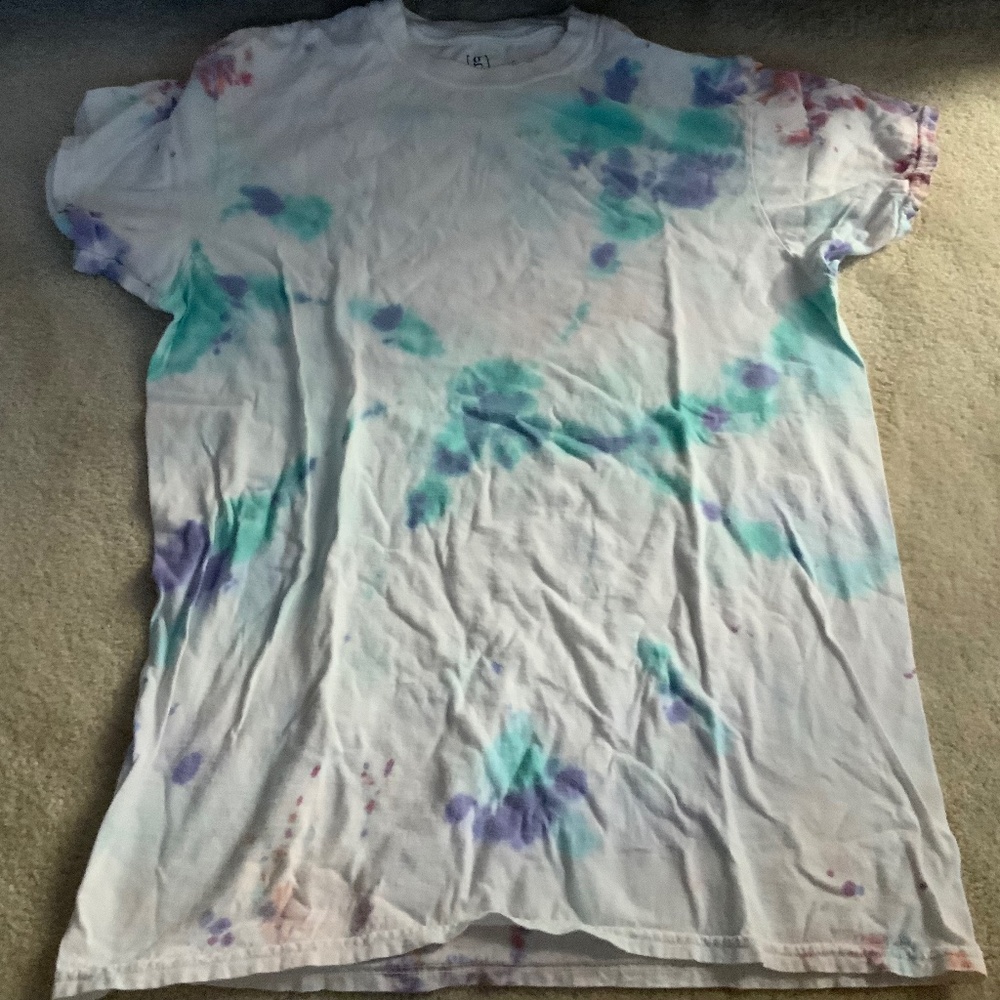 Purple and Blue Tie-Die Shirt